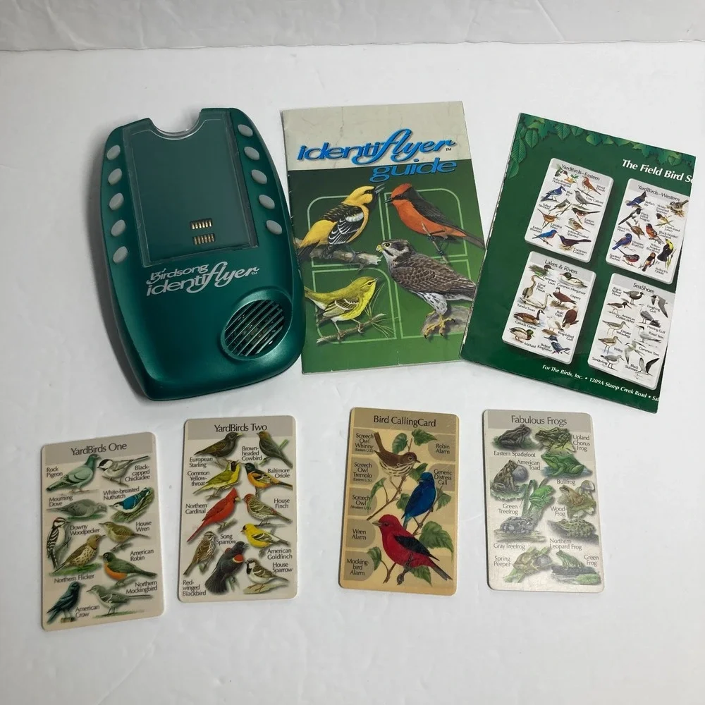 Birdsong Identiflyer Handheld Bird Sound Identifier - Green 4 sound cards